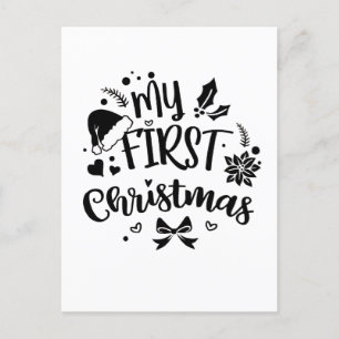 Cartes Pour Fêtes Annuelles Première famille de jumelage de Noël du bébé