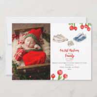 Première famille de Noël de trois Baskets photo