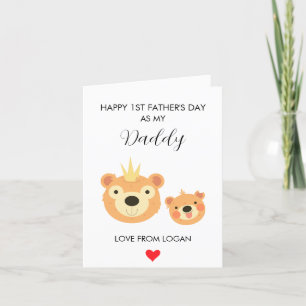 Cartes Pour Fêtes Annuelles Première Fête des pères Comme Mon Père Personnalis