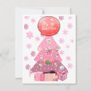 Cartes Pour Fêtes Annuelles Première saison de vacances pour bébé