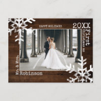 Premières photos de Noël des mariés de bois