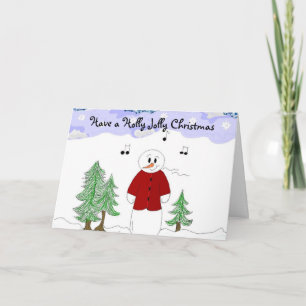 Cartes Pour Fêtes Annuelles Prenez un Holly Jolly Christmas