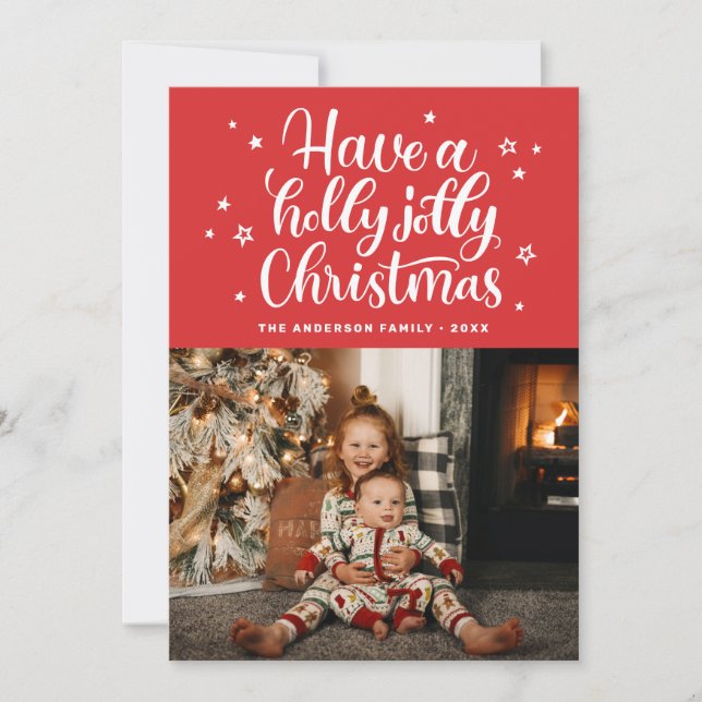Cartes Pour Fêtes Annuelles Prenez un saint Noël joyeux. Script mignon rouge (Devant)