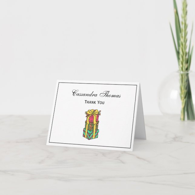 Cartes Pour Fêtes Annuelles Présentations de Noël enroulées empilées Noël (Devant)