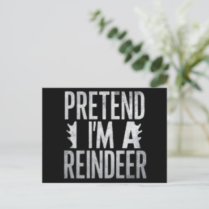Cartes Pour Fêtes Annuelles Prétendre un costume de Noël de rennes