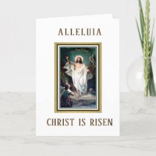 Cartes Pour Fêtes Annuelles Prière de Bénédiction religieuse de Pâques