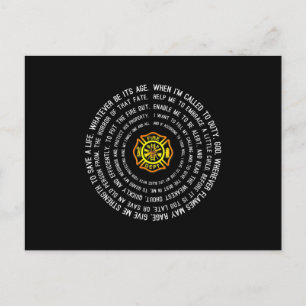 Cartes Pour Fêtes Annuelles Prière des pompiers, Motivation des pompiers
