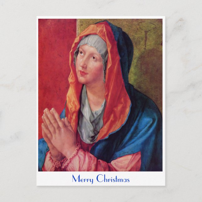 Cartes Pour Fêtes Annuelles Prière Marie (Devant)