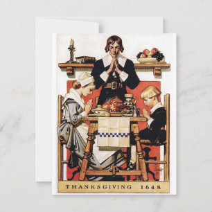 Cartes Pour Fêtes Annuelles Prières de Thanksgiving de Lyendecker