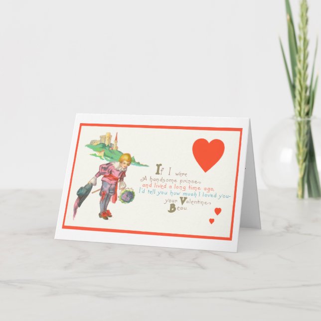 Cartes Pour Fêtes Annuelles Prince gai de Valentine (Devant)