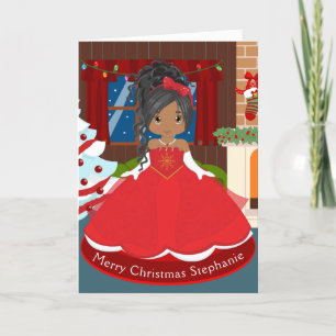 Cartes Pour Fêtes Annuelles Princesse de Noël multiculturelle