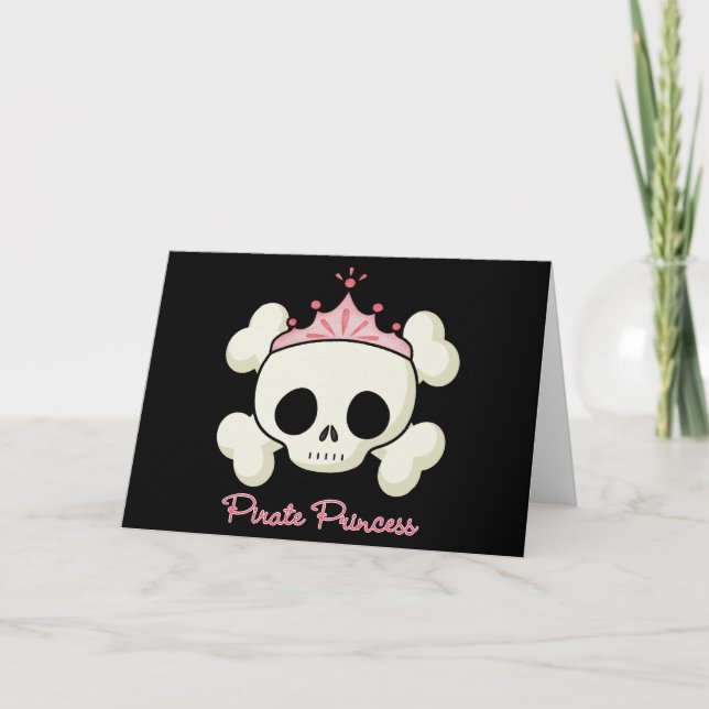 Cartes Pour Fêtes Annuelles Princesse Pirate (Devant)