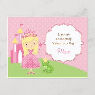 Cartes Pour Fêtes Annuelles Princesse Valentine's Day Card Salle de classe pou