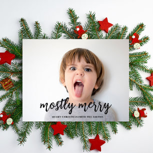 Cartes Pour Fêtes Annuelles Principalement Merry Funny Photo Noël