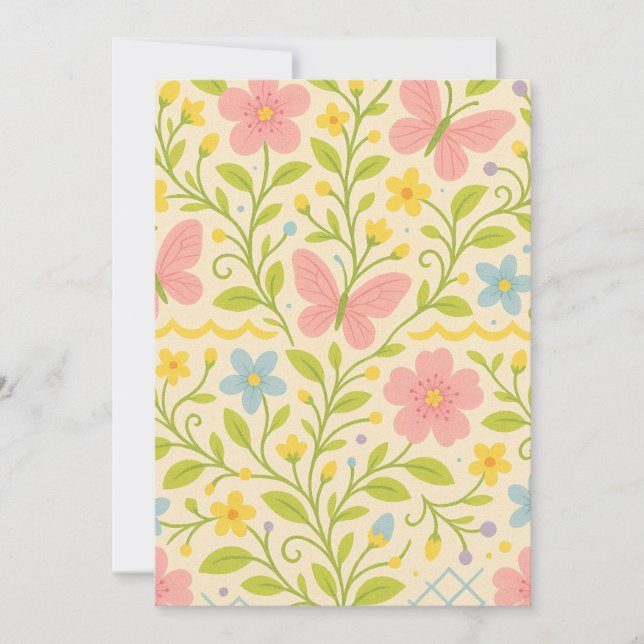 Cartes Pour Fêtes Annuelles Printemps de bienvenue (Devant)