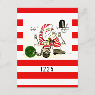 CARTES POUR FÊTES ANNUELLES PRISON PÈRE NOËL