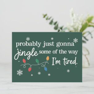 Cartes Pour Fêtes Annuelles Probablement juste faire tinter un peu comme je su