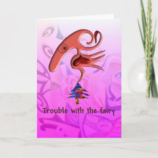 Cartes Pour Fêtes Annuelles Problème avec la fée par Anjo Lafin