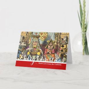 Cartes Pour Fêtes Annuelles Procès d'Alice du Valet de Cœur Vintage