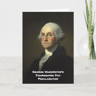 Cartes Pour Fêtes Annuelles Proclamation du jour de l'Action de grâce