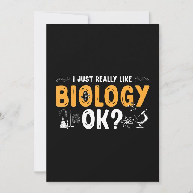 Cartes Pour Fêtes Annuelles professeur de biologie (Devant)