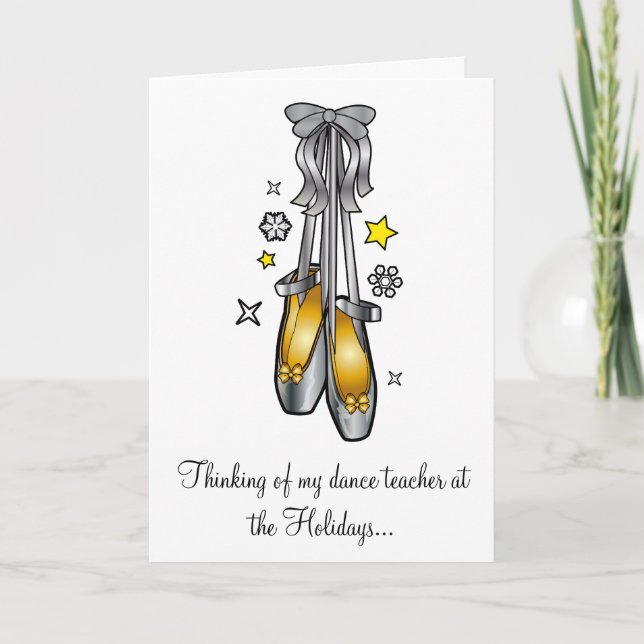 Cartes Pour Fêtes Annuelles Professeur de danse de fêtes joyeuses non confessi (Devant)