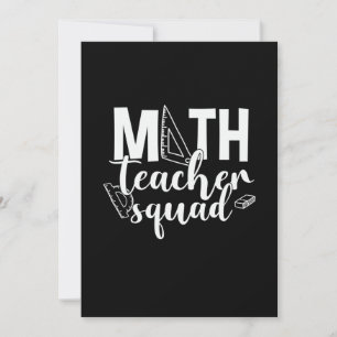Cartes Pour Fêtes Annuelles Professeur de mathématiques Équipe d'enseignants d