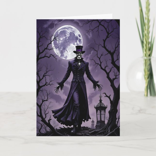 Cartes Pour Fêtes Annuelles Professeur Marvello Halloween (Devant)