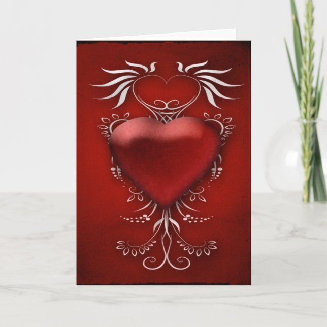 Cartes Pour Fêtes Annuelles Profondeur de l'amour (Devant)