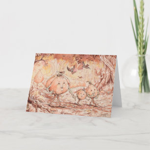 Cartes Pour Fêtes Annuelles Promenade des citrouilles