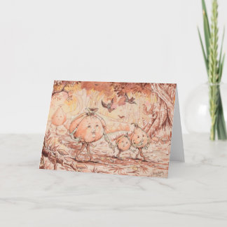 Cartes Pour Fêtes Annuelles Promenade des citrouilles