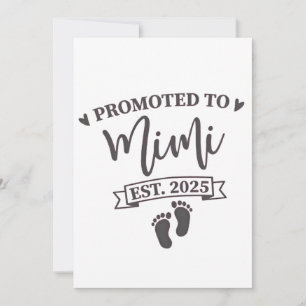 Cartes Pour Fêtes Annuelles Promu à Mimi Est. Grand-mère à devenir 2025