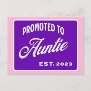 Cartes Pour Fêtes Annuelles Promu À Tante Est. 2023 Pour Nouvelle Tante