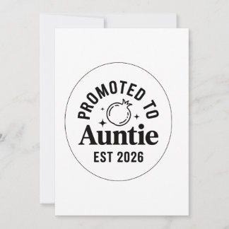 Cartes Pour Fêtes Annuelles Promue Tante Est 2026, Annonce d'une Nouvelle Tant