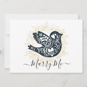 Cartes Pour Fêtes Annuelles Proposition Marry Me Valentine