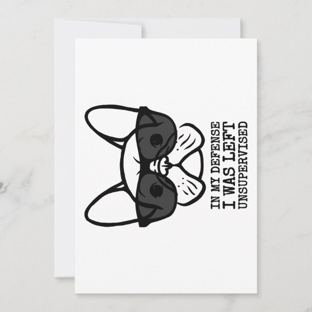 Cartes Pour Fêtes Annuelles Propriétaire Cool French Bulldog (Devant)