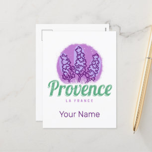 Cartes Pour Fêtes Annuelles Provence Rétro Lavande Côte d'Azur France