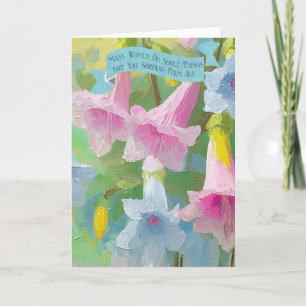 Cartes Pour Fêtes Annuelles Proverbes 31:29 Bible Faith Citation Fête des mère