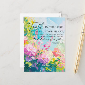 Cartes Pour Fêtes Annuelles Proverbes 9:10 La crainte du Seigneur Abstrait Flo