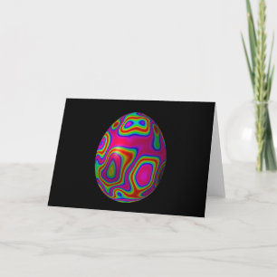 Cartes Pour Fêtes Annuelles Psychadelic Egg 5