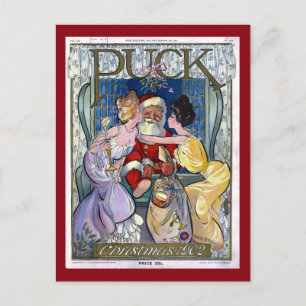 Cartes Pour Fêtes Annuelles Puck Magazine Couverture Noël 1902