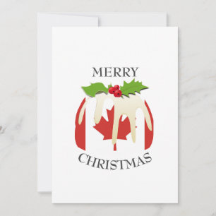 Cartes Pour Fêtes Annuelles Pudding Festif avec   CANADA   Noël