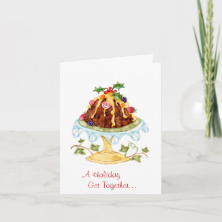 Cartes Pour Fêtes Annuelles Pudding Figgy