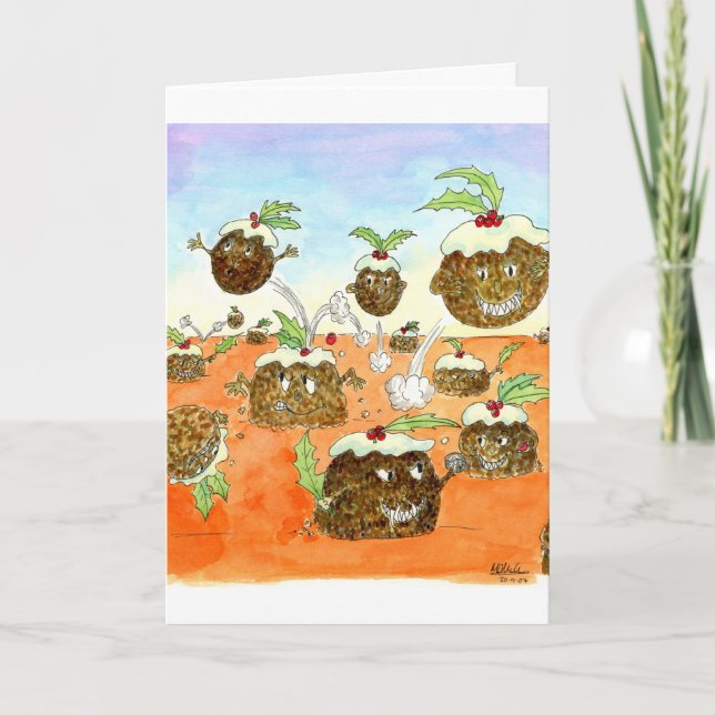 Cartes Pour Fêtes Annuelles Puds :  Noël (Devant)