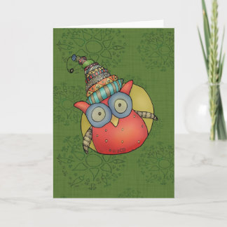 Cartes Pour Fêtes Annuelles Puki le hibou de vacances