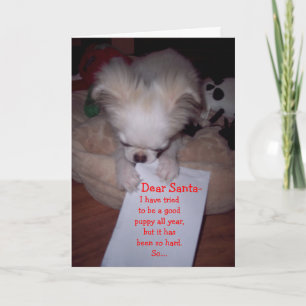 Cartes Pour Fêtes Annuelles Puppy card de Naughty