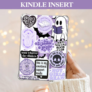 Cartes Pour Fêtes Annuelles Purple Kindle Insérer Girlie Éffrayant Boisson Fan