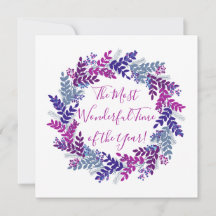 Purple Pink Berry Merveilleuse Heure Noël Wreath