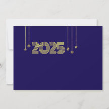 Purple wish card New Year with christmas symbols
