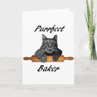 Purrfet Baker Cat Cadeaux fou chat dame